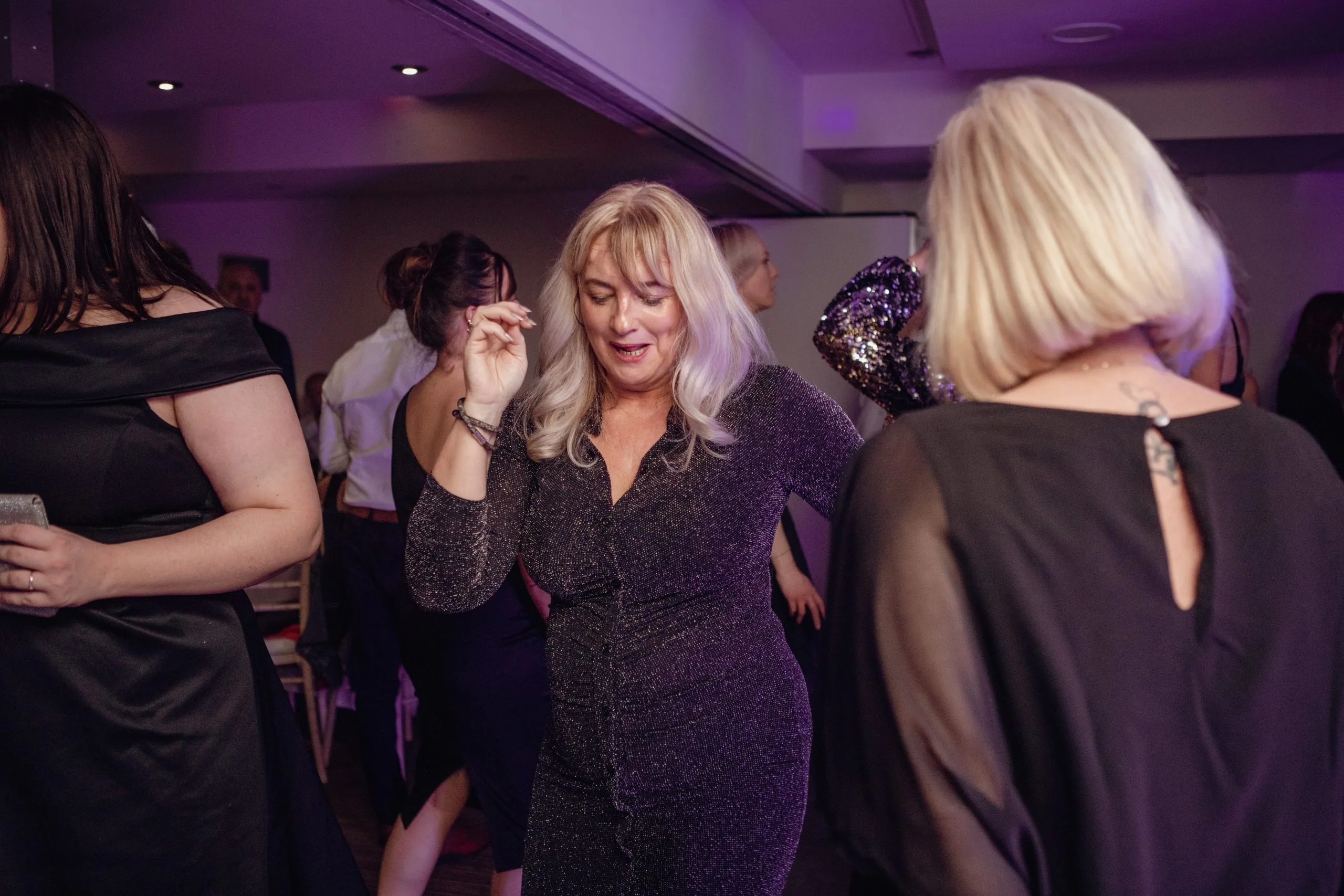busy dance floor with people dancing at a party venue in buckinghamshire