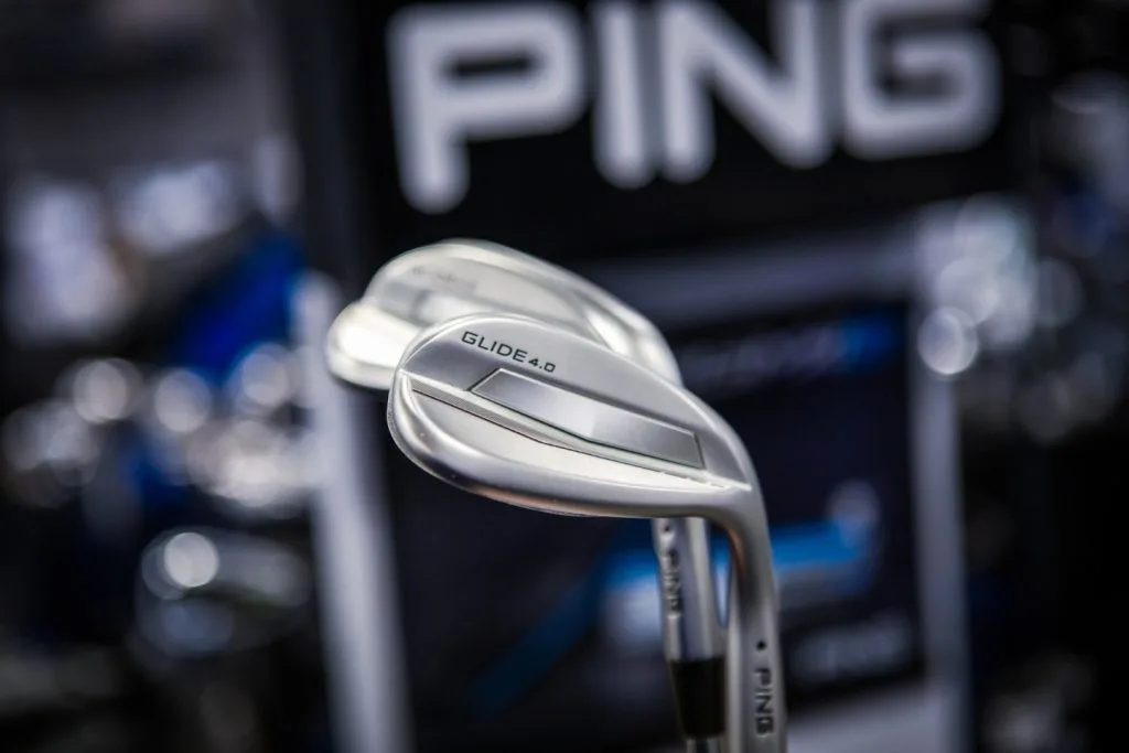 golf irons at golf shop in buckinghamshire