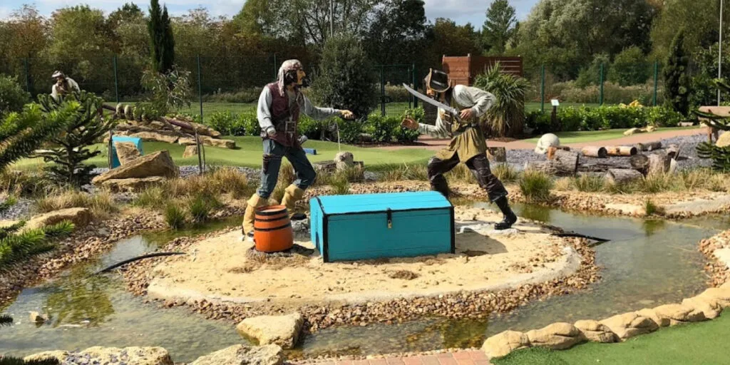 pirate themed crazy golf in milton keynes